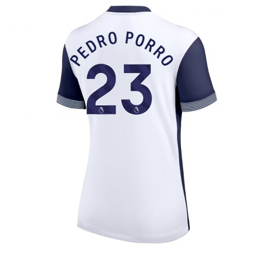 Fotballdrakt Dame Tottenham Hotspur Pedro Porro #23 Hjemmedrakt 2024-25 Kortermet